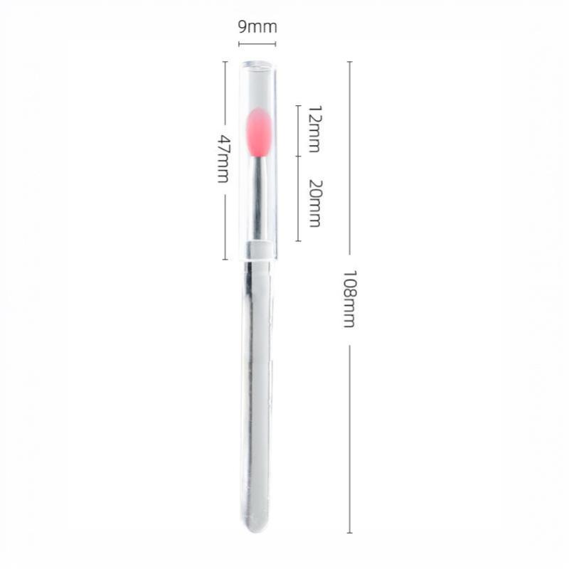 1 Pack Silicone Lip Brushes With Soft Tip Dustproof Cover For Daily Makeup Travel Lip Gloss Use