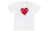 CDG Play T Shirts Men's Crew Neck Moderate AZ-T222-051-1