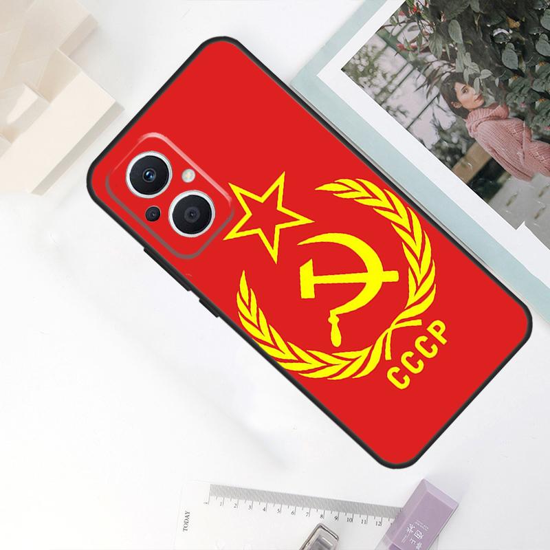 CCCP Soviet Union Russia Case For OPPO Reno 11F 10 Pro 4 5 6 7 8 Lite 4Z 5Z 8T OPPO Find X5 X6 Pro X2 X3 Neo Cover