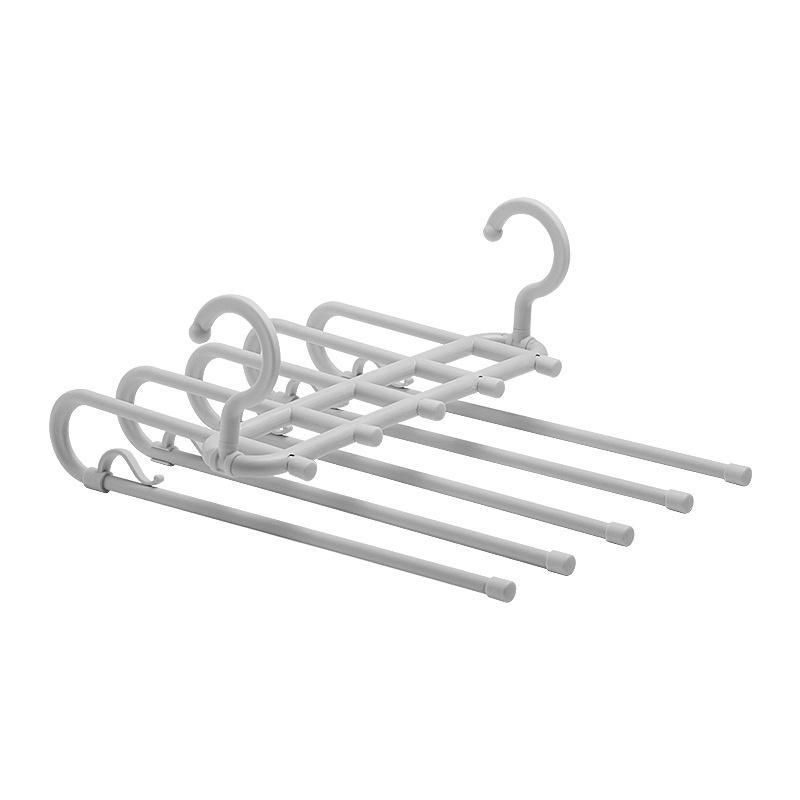Multi-functional Telescopic Multi-layer Storage Clothes Hanger, Drying Rack, Magic Pants, Scarf Rack, Silk Scarf and Tie Hanging Rack