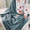 Leisure Office Nap Blanket For Children Spring Autumn Flannel Air Conditioning Blanket Lightweight Cozy Solid Single Bed Cover