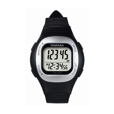 YAMASA Watch Instrument Watch Pedometer Black (WATCH MANPO) [Wristwatch-style Pedometer]