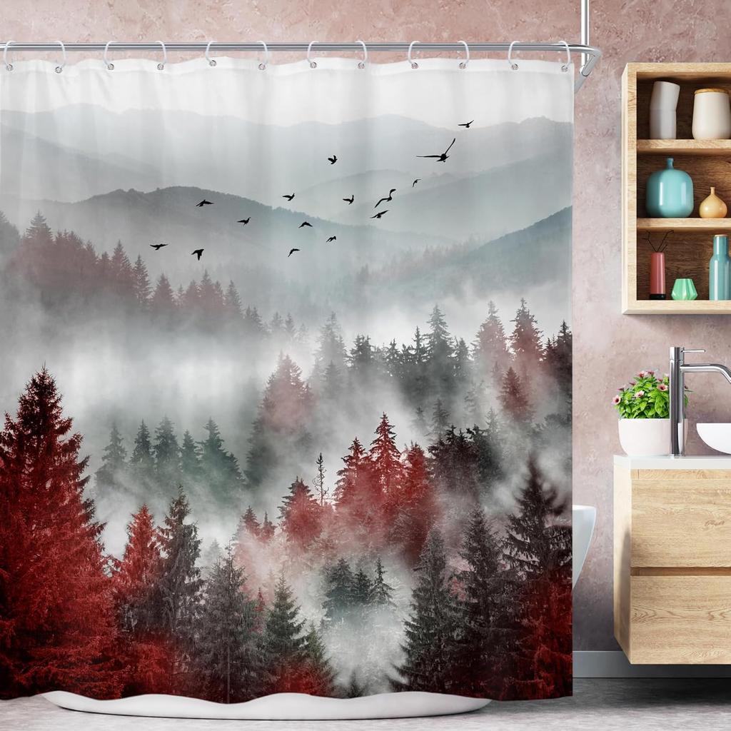 Home Shower Curtains for Bathroom Waterproof Fabric Modern Nordic Style Bathroom Curtains Shower Curtain 180x200 240x180 .