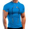 Summer Men's T-Shirt for Fitness Training Breathable Short-Sleeved Quick-Dry Sportswear Stylish Athletic T-Shirt