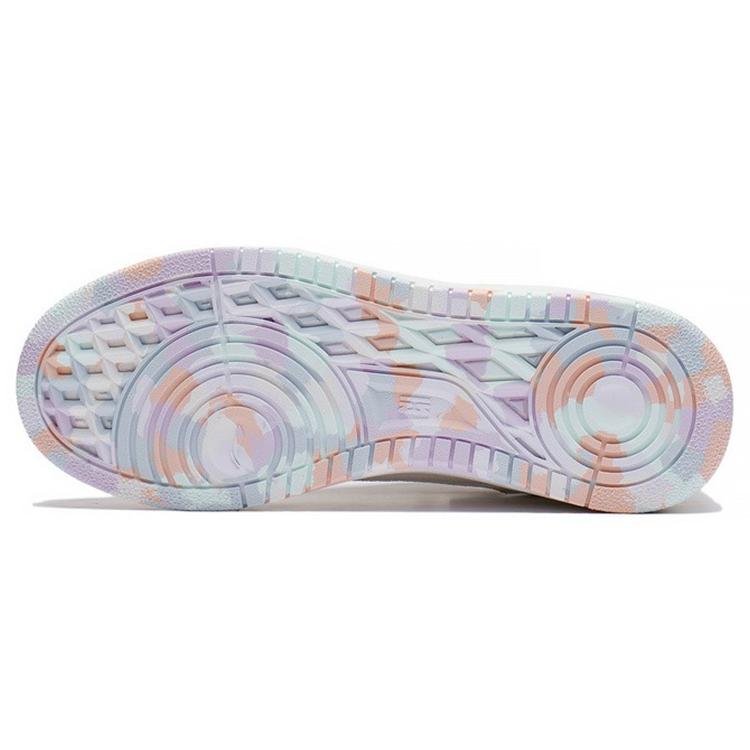 Li Ning Lightweight Abrasion Resistant Low top Skateboard Shoes Women's Mist White AGCS248-1