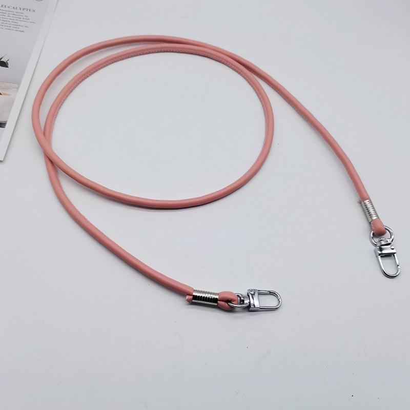 Simple Solid Color Leather Shoulder Crossbody Bag Replacement Strap Anti Lost Phone Chain For Diy Bag Chain Straps