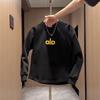2025 Autumn Men's Trendy Letter Embroidery Round Neck Loose Sweatshirt