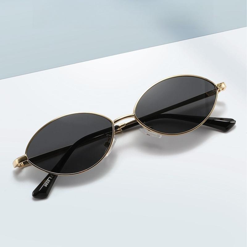 Metal Small Frame Oval Sunglasses Women High-end 2026 New Fashionable and Versatile UV Resistant Luxury Glasses Gentleman