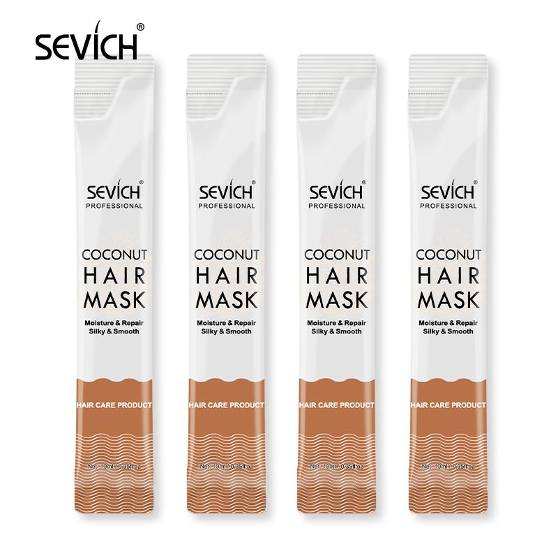 Маска для волос с аргановым маслом Sevich, 5 шт./компл., питательная и восстанавливающая уход за поврежденными волосами, маска для лечения волос с кокосом коричневый