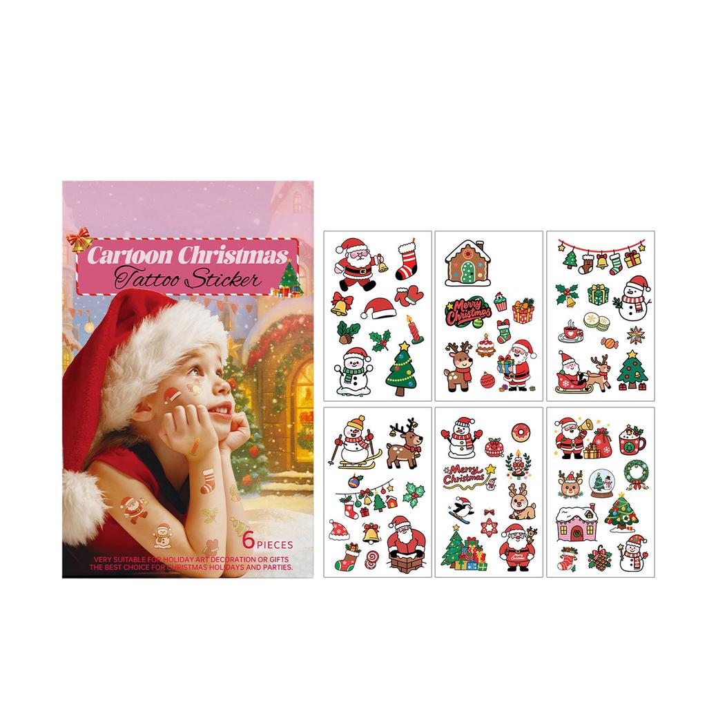 Cartoon Christmas Stickers, Cute And Sweet, Party Temporary Stickers, Children's Holiday Gifts, Christmas Stickers, Christmas Decorations.