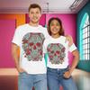 Skulls and Roses Cotton Tee T Shirt Unisex Graphic Shirt