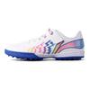 Li Ning Kids Artificial Turf Casual Shock Absorbing Durable Low Top Football Shoes Kids Football Shoes White Blue YKGU008-3
