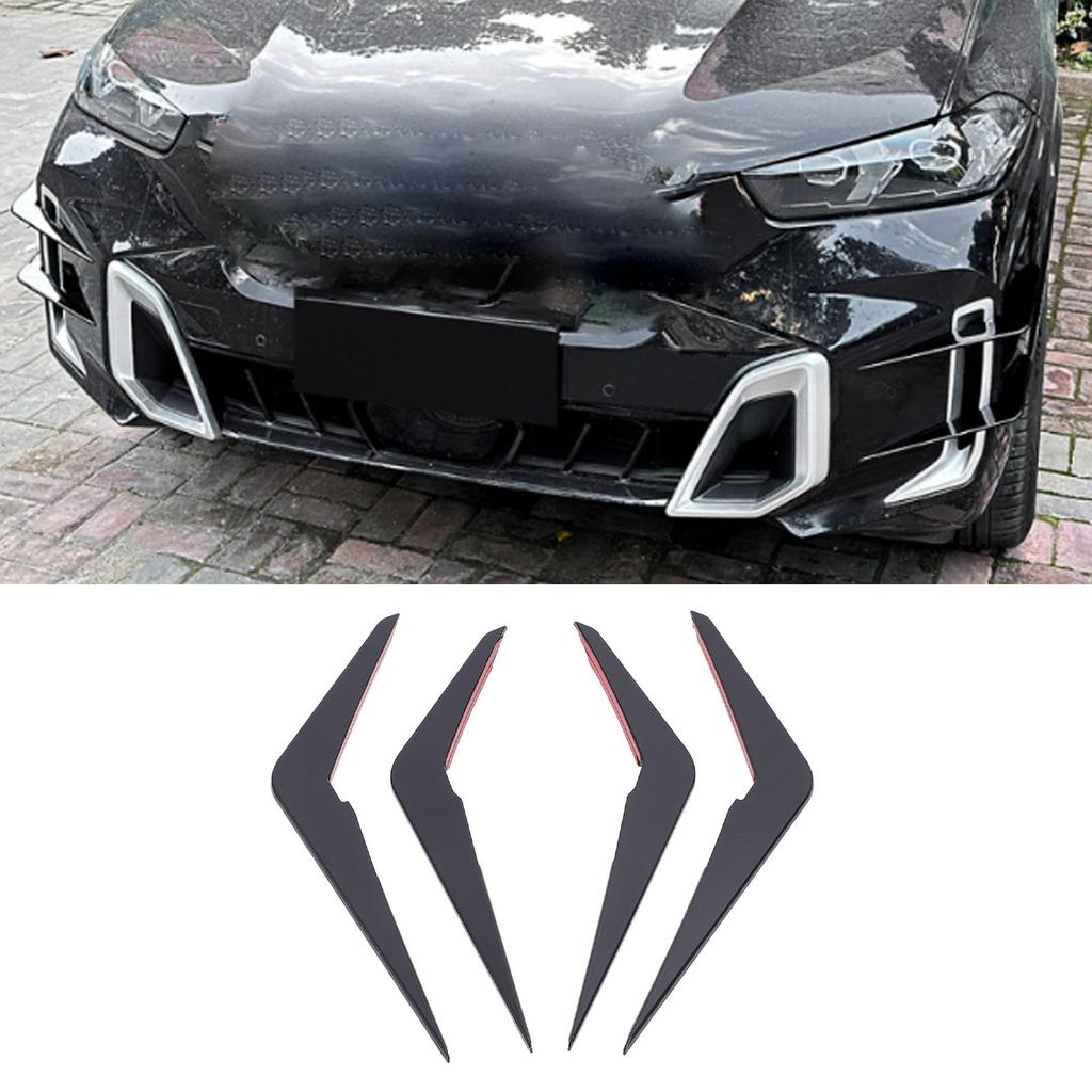4 Stuks Voorbumper Zijventilatie Sierkap Canard Mistlicht Frame Canard Vervanging voor X5 G05 LCI M Sport 2023 en Later