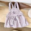 Sommer Babykleidung Mädchen Jeanskleider Blumenstickerei Trägerrock Kleinkind Kinderkleider Einteiler Overall 2 Jahre Mädchenkleidung