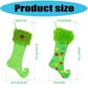 Large Christmas Stocking Soft Fabric Hanging Sock Holiday Party Gifts Bag Decoration For Christmas Tree Ornament Mantels