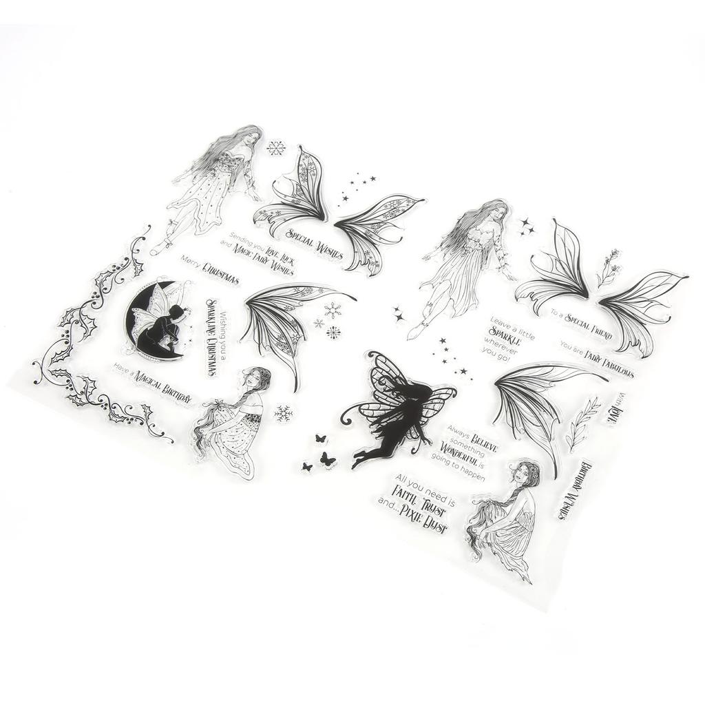 Transparente Stempel DIY Handkonto Scrapbook Klare Transparente Stempel Gummi Stempel Set Dekoration