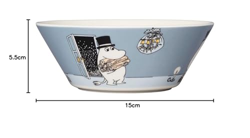 [Officially Imported] Moomin by ARABIA Bowl, 15cm, Classic Moominpappa, Gray, Moomin Tableware, Arabia, 1066912