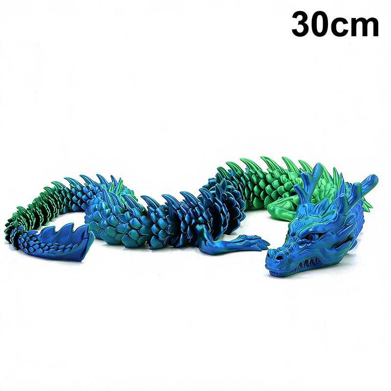 3D Printed Conjoined Dragon Ornaments, Movable Cartoon, Creative Dragon Plants, Rockery, Fish Tank Landscaping