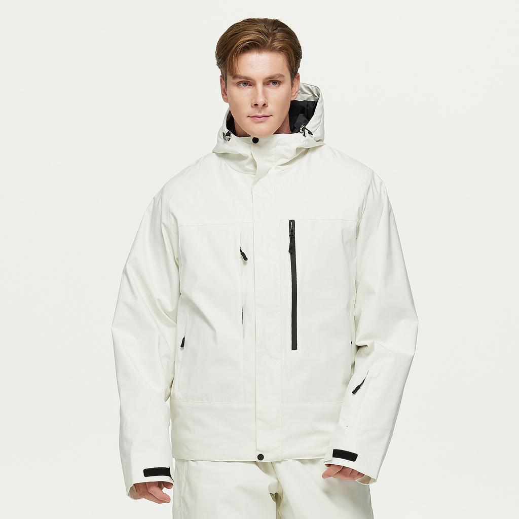 Hooded Ski Jackets for Men and Women Outdoor Winter Warm Snowboarding Jacket Waterproof Windproof Skiing Jacket Unisex Breathable Insulated Snow Coat