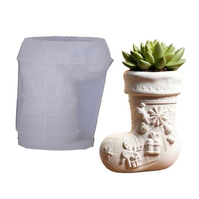Detailed Silicone Holiday Theme Pen Holder Mold For Creating Unique Resin Decorations And Miniature Plant Pots