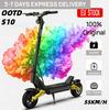 OOTD S10 Elektrická koloběžka Skládací 10palcové terénní pneumatiky 1400W 48V 20Ah Baterie Ambientní osvětlení Skládací Mini elektrická koloběžka