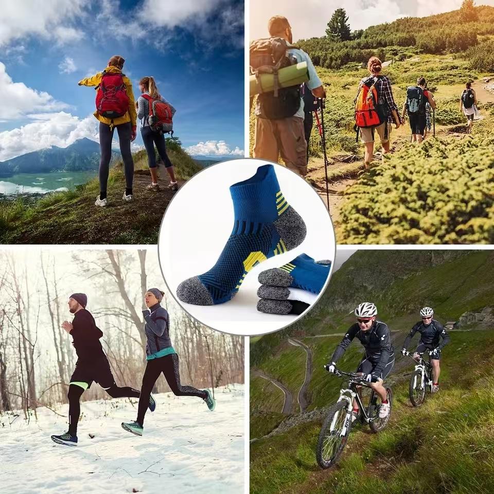 3/5Pairs Men's Sport Socks Breathable Outdoor Running Basketball Socks Quick-drying Socks Training Short Tube Socks For Men