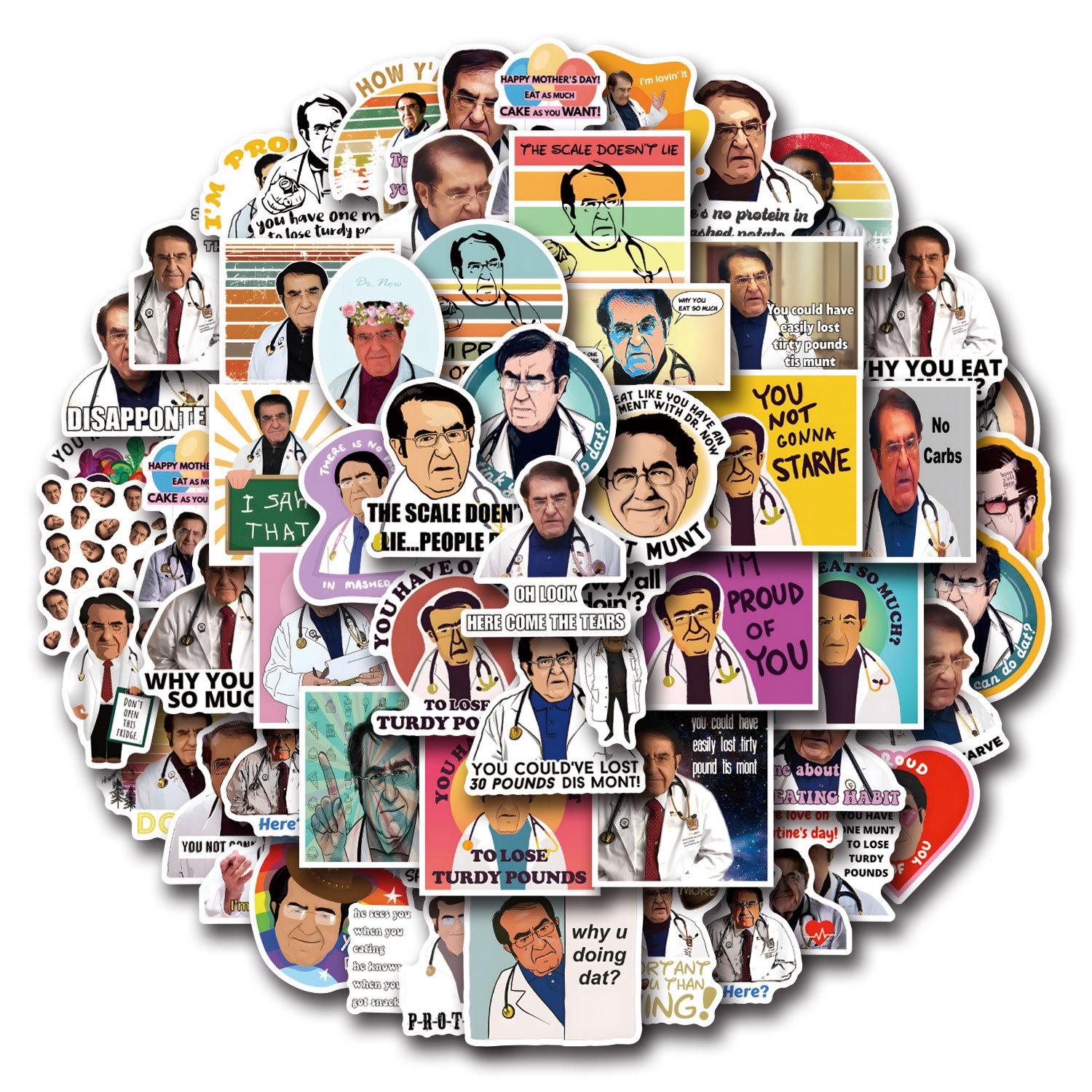 

50 New Dr Now Graffiti Stickers Decorative Scooter Water Cup Helmet Waterproof Stickers