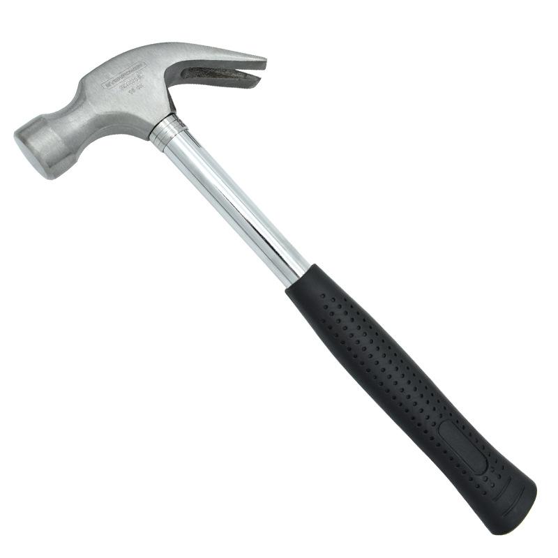 Everpower Chrome-Plated Claw Hammer with Steel Pipe Handle - 16 OZ Claw Hammer 8OZ