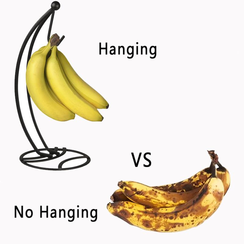 Banana Holder Stand Keep Banana Fresh Modern Rack Hanger Tree Stand Hook for Kitchen Countertop Cute Kitchen Gadget
