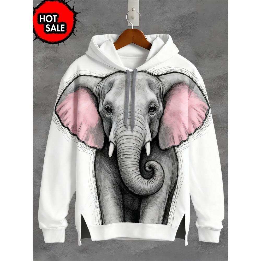 Modische Tier-Kapuzenpullover Für Mann Tiger 3D-Druck Herbst Sweatshirt Hoodie Street Casual Sweatshirt Y2K Übergroß Unisex Kleidung
