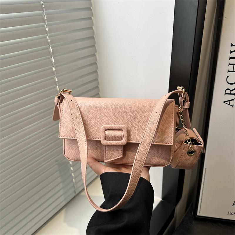 

Нишевый дизайн эстетика свежая высококлассная женская сумка лето текстура кэжуал мода сумка на плечо подмышку женская розовый