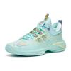 Anta Nitrogen Technology Cushioning, Slip Resistant, Rebound Low Top Basketball Shoes Men's Teal Hot Air Balloon Sneakers 112321105-2