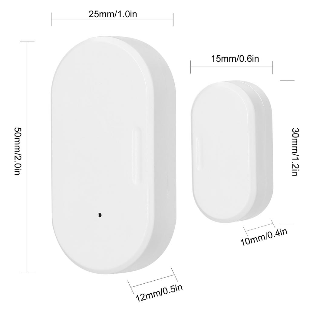 ZigBee Door and Window Sensor Wireless Contacts Sensor Support Home Device Intelligence Linkage APP Notifications (Open