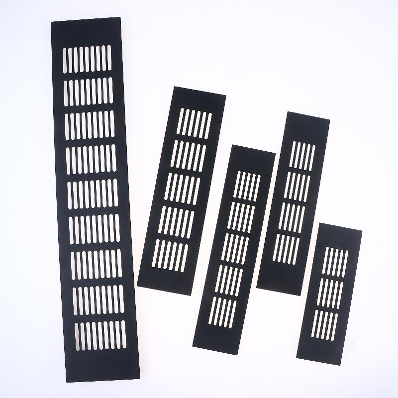 1 Stück Haushalt Lüftungsgitter Wandlüftungsabdeckung Schrankteile 50/60/80mm*150-500mm Aluminium für Schrank DIY Zubehör