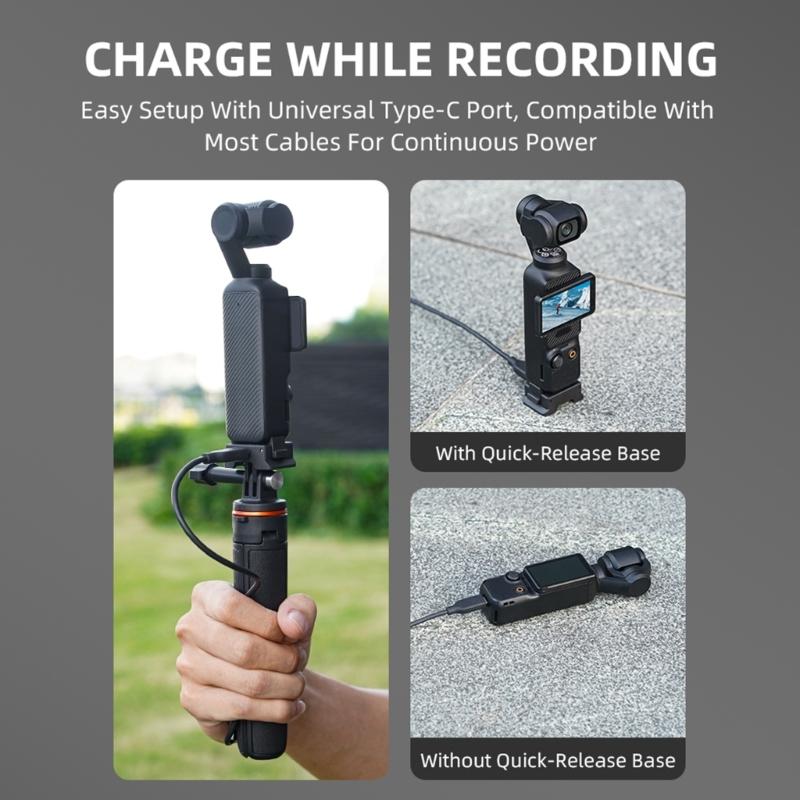 Expansion Charging Adapter for Pocket 3 with 1/4inch Thread Mount Magnetic Adapter Camera Charging Base Accessories