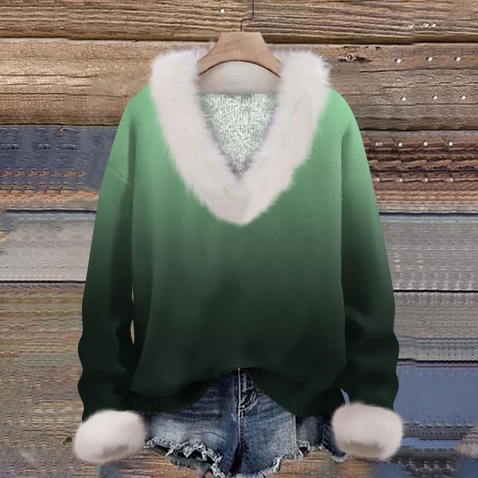 

Женская мода повседневная футболка с длинным рукавом и V-образным вырезом с принтом XL