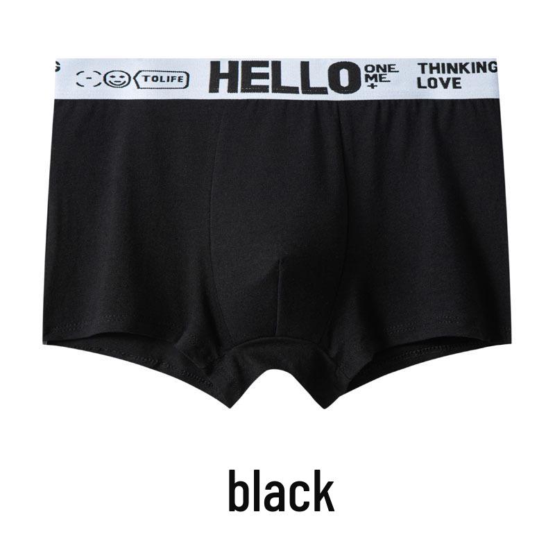 

Мужские боксеры-брифы больших размеров из молочного шелка со средней посадкой и расширенным поясом 75D, дышащие, для осени и зимы. 2XL (120-140 jin)