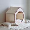 Korean Style House Shaped Pet Bed, Detachable Washable Closed Dog Cat Tent House for Small Medium Pets