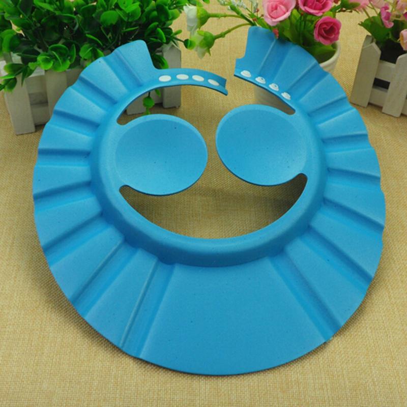 1PCS Soft Adjustable Baby Shower Cap Protects Children's Hair Shower Cap From Water and Water