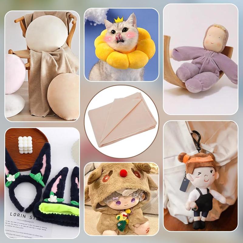 New 50x50cm Doll Skin Fabric Factory Special Skin Color Fabric Crystal Super Soft Short Plush Fabric 20 Color DIY Handmade Cloth