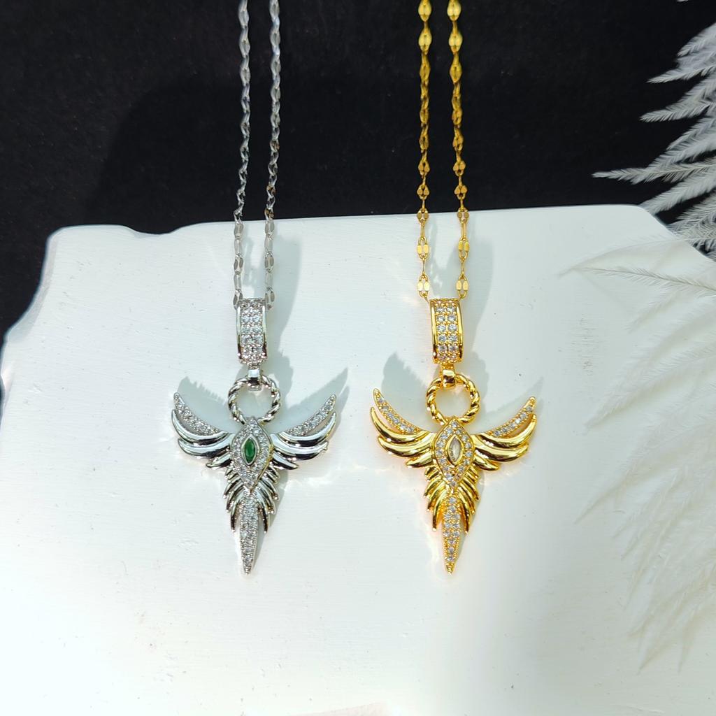 Angel Wings Necklace Women'S Personality Versatile Wings Pendant Collarbone Chain Accessories