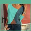Elegante Damen-T-Shirts Langarm Rundhals Patchwork Pullover Slim Fit Damen Oberteile