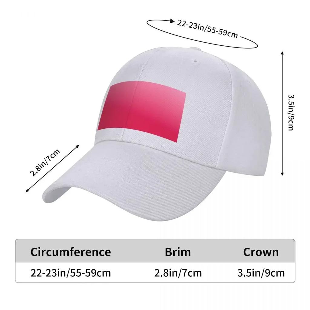Viva Magenta 2023 Color of the Year and Magenta Pink Ombre Gradient Baseball Cap Fishing cap Mens Hats Women's