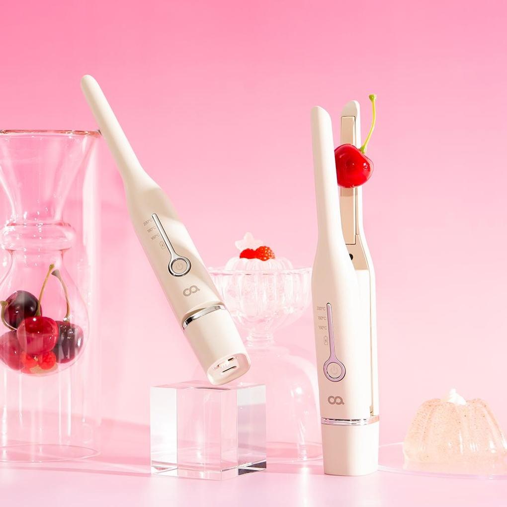 Oha Drahtloser Wurzelvolumen-Lockenstab 5000 Mini Stirn-Lockenstab Lockenstab für dünnes Haar