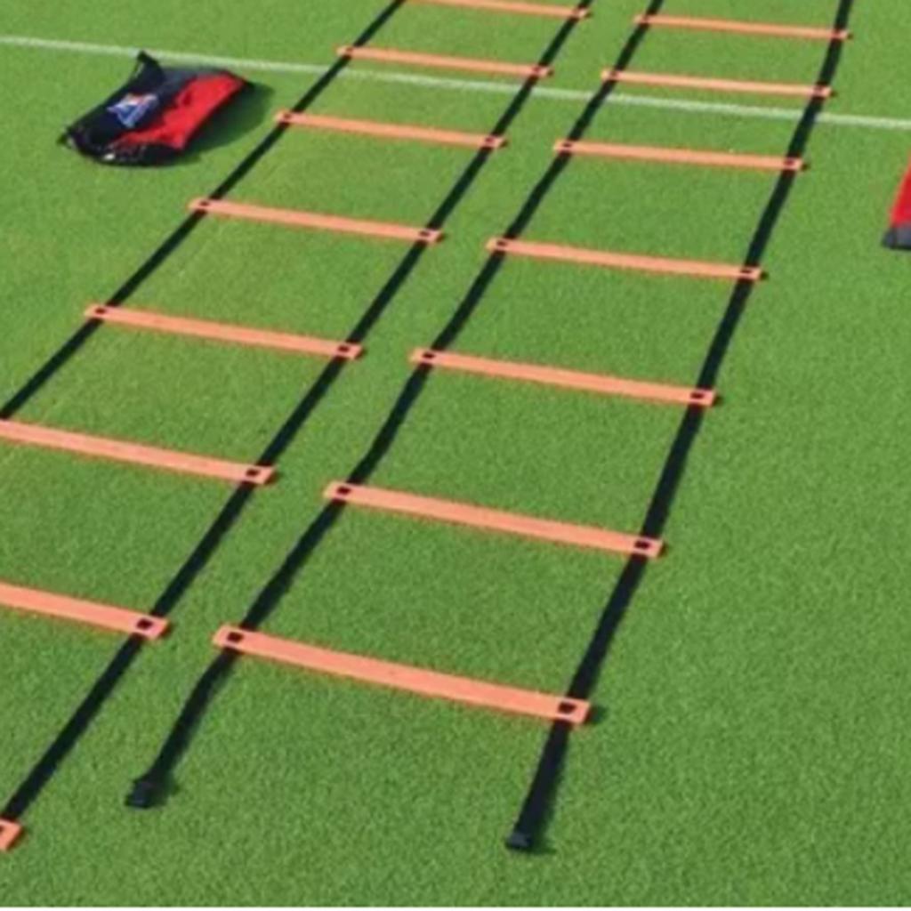 Agility Ladder 12 Rung 20ft Speed Training Ladder Equipment Set with 10 Dics Carrying Bag for Soccer Sports