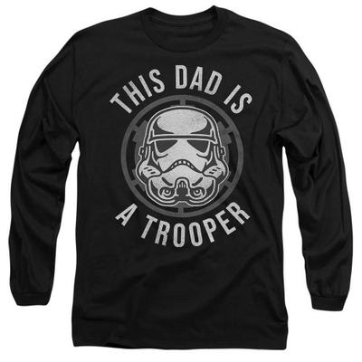 STAR WARS Unisex Adult Dad Is A Trooper Fathers Day T-Shirt
