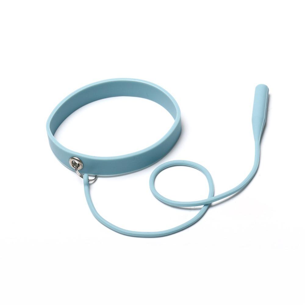 Silica Gel Grafting Eyelash Tweezers Protector Soft Flexible Silicone Wrist Strap Eyelash Tweezers Bracelet Grafting Eyelash синий