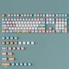 135Key Cute Panda Spring Themed Keycap OQO Profile PBT Dye Sublimation Keycap Set for Customs Mechanical Keyboards