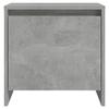 Table de chevet - Maison Exclusive - Gris béton - Bois d'ingénierie - 45 x 34 x 44,5 cm