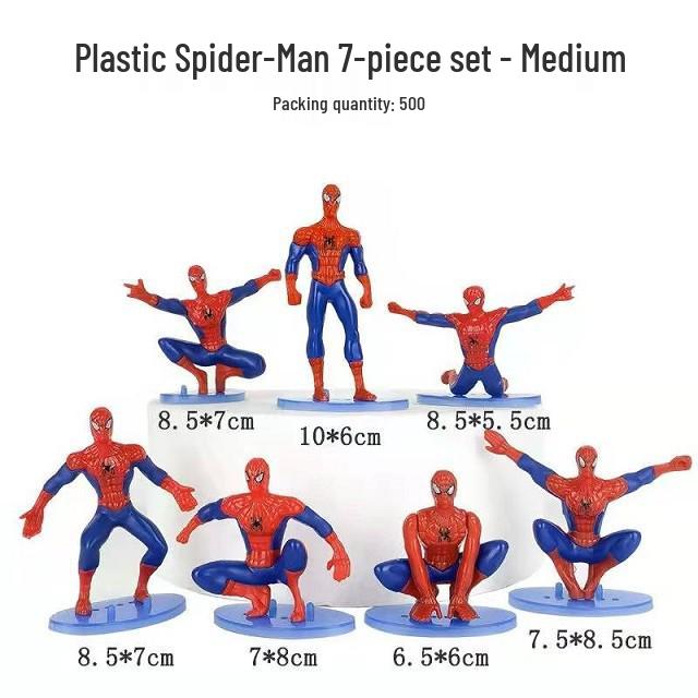 Spider-Man Cake Figurine, Cartoon Toy Baking Accessory for Boys' Birthday Desserts